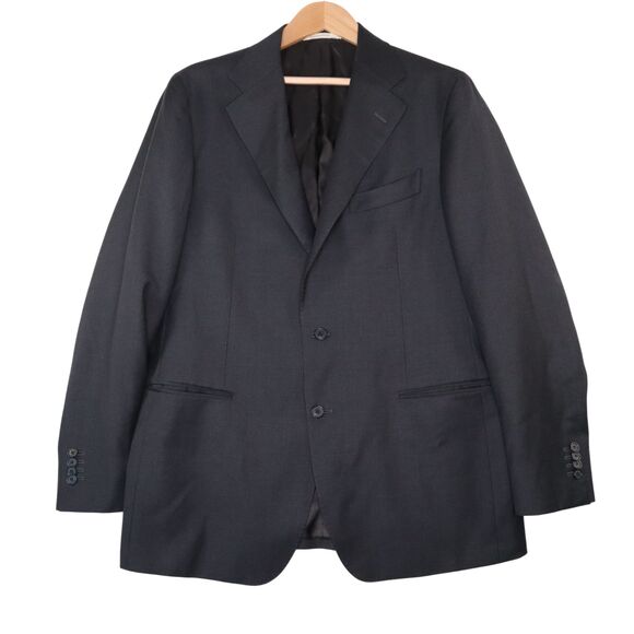 Suitsupply Other - Suitsupply Havana Jetted Slim Men's Size 44 Black 100% Reda 130's Wool Blazer